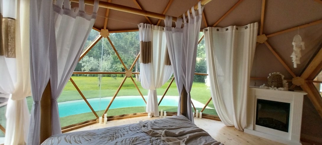 Hébergement AbracadaRoom : "M"ANON-Dôme Géodésique, piscine, spa et sauna. - Image 32