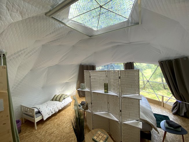 Hébergement AbracadaRoom : Cassiopée & Spa : Dôme Géodésique pour nuitée à la belle étoile - Image 8