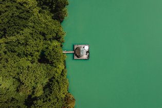 Cabane sur l'eau Territoire de Belfort