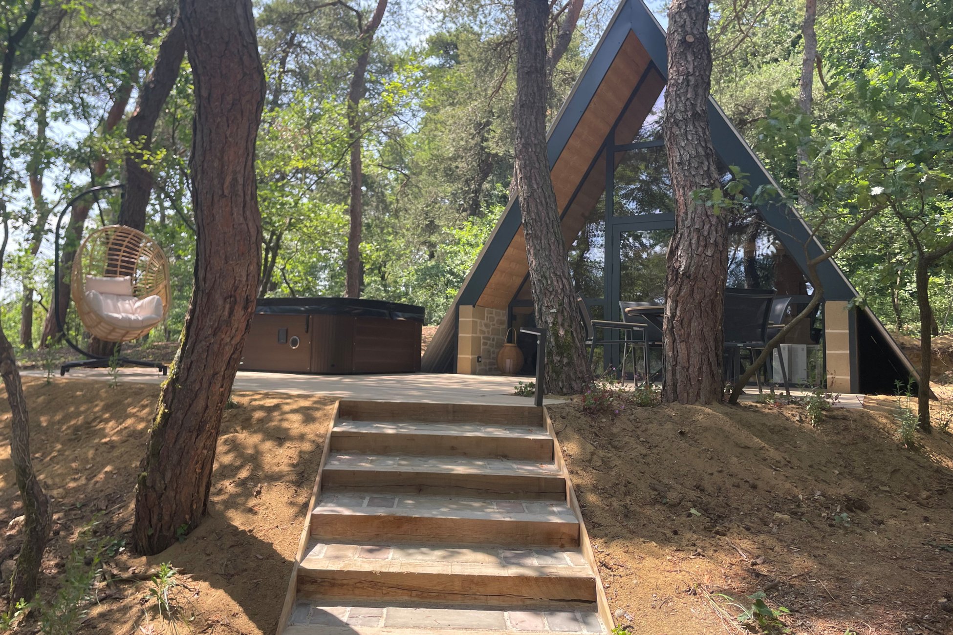 Hébergement UnicStay : Chalet  CanopéA SPA Privatif, Domaine CollinéA en Drôme Des Collines à Bathernay