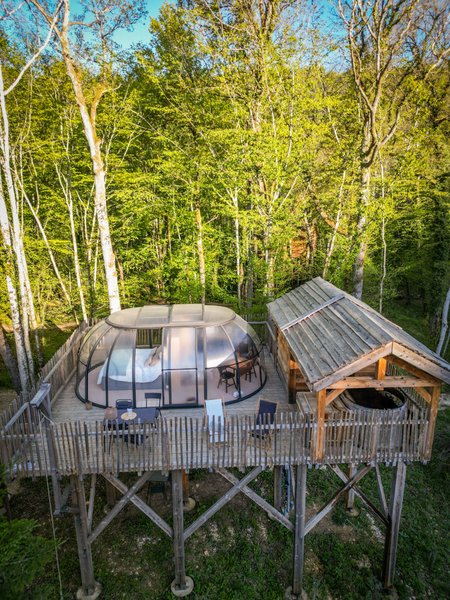 Hébergement AbracadaRoom : Grand dôme perché Spa - Geai des chênes - Image 15