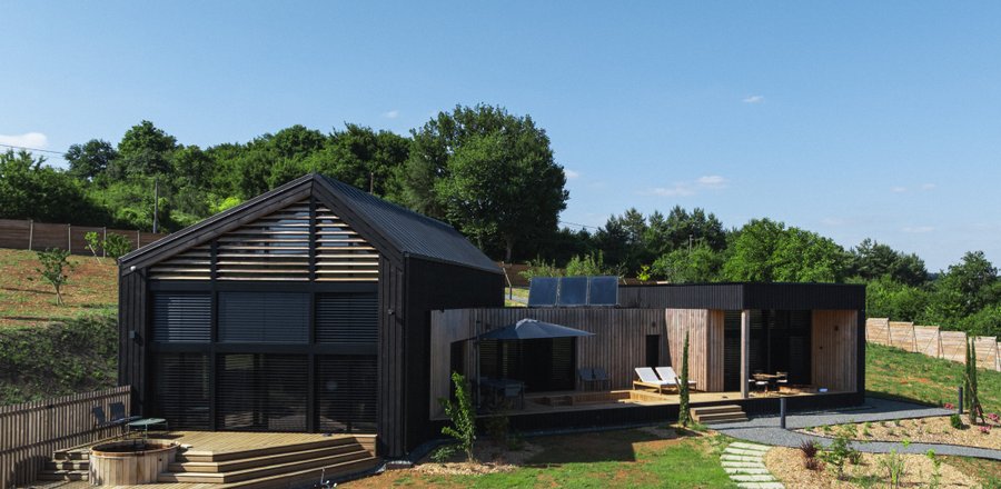 Hébergement AbracadaRoom : Hestia + Freya : Ecolodge de luxe avec 2 bains nordiques pour 2-14 personnes - Image 1