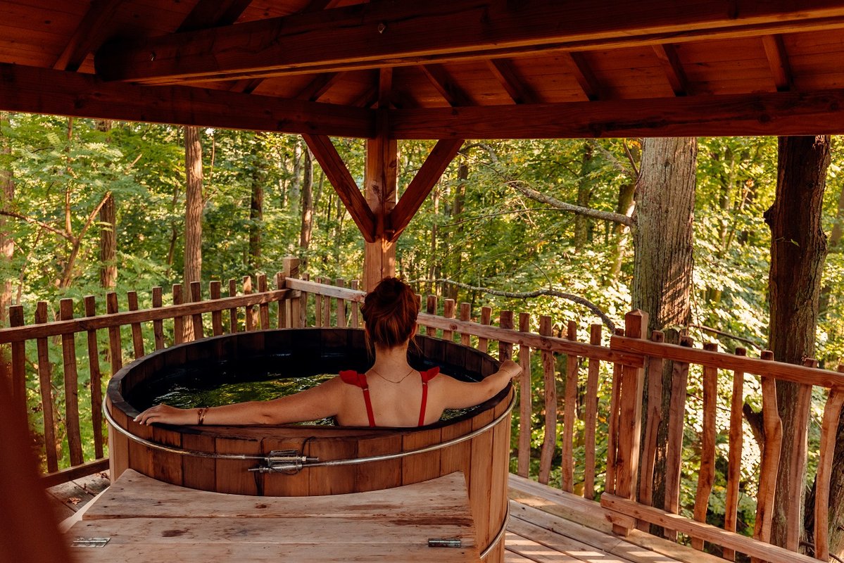 Cabanes Duo Spa dans les Arbres à Raray (2)