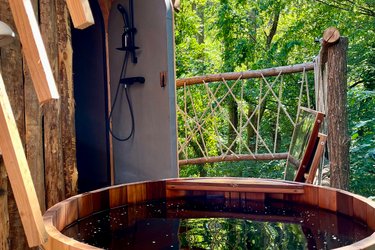 Cabane Spa Repaire du Trappeur à St-Léger-Aux-Bois (2)