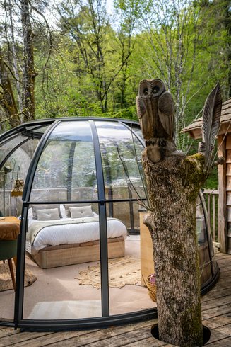 Hébergement AbracadaRoom : Dôme perché Spa - Chouette - Image 11