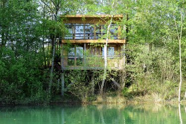 Cabane Canadienne Reflets Bleus à St-Léger-Aux-Bois (1)