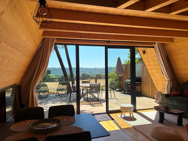 Hébergement AbracadaRoom : Chalet  VercoréA SPA Privatif, Domaine CollinéA en Drôme Des Collines - Image 1