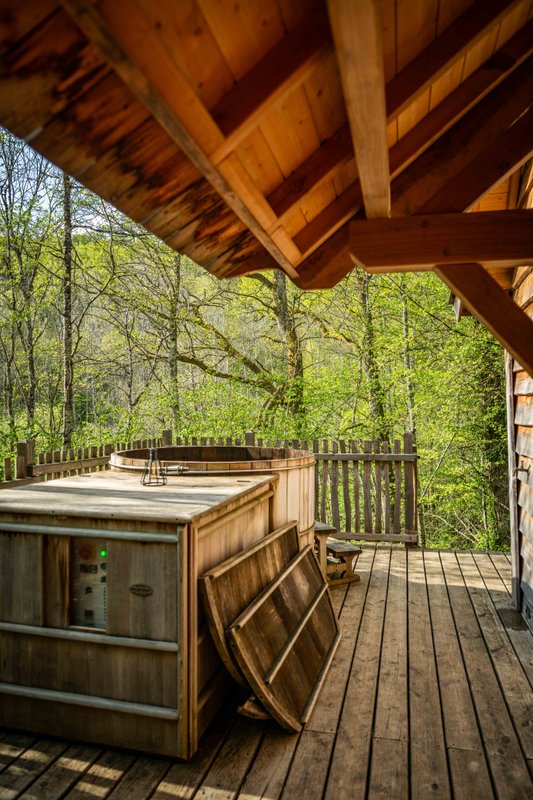 Cabane féérique  Spa - Cigogne noire à Vernois Les Vesvres (13)
