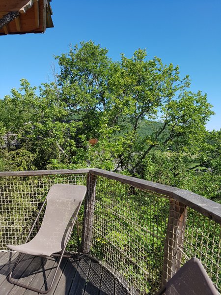 terrasse lodge la fustière