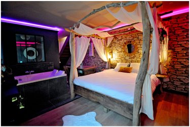 Évasion safari unique, SPA XXL, CASCADE D'EAU, CINÉMA PRIVÉ, 5 min du centre à Bourgoin Jallieu (1)