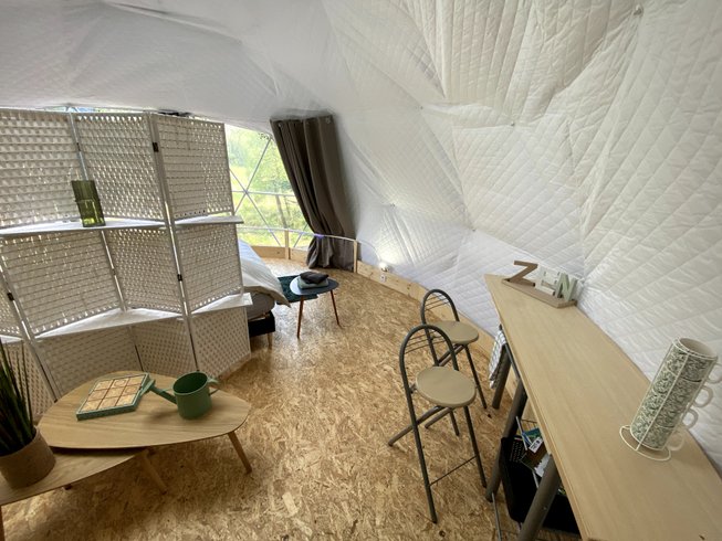 Hébergement AbracadaRoom : Cassiopée & Spa : Dôme Géodésique pour nuitée à la belle étoile - Image 7