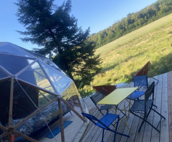 Hébergement AbracadaRoom : Andromède & Spa : Dôme Géodésique pour nuitée à la belle étoile - Image 5