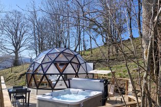 Bulle de neige et nature & spa