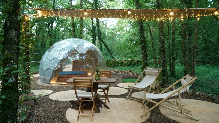 Hébergement AbracadaRoom : Bulle  au coeur des bois- Royaume des Textures - Image 2
