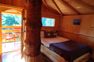 Cabane dans les arbres - La Verte, vue sur le Mont Blanc à Passy (3)