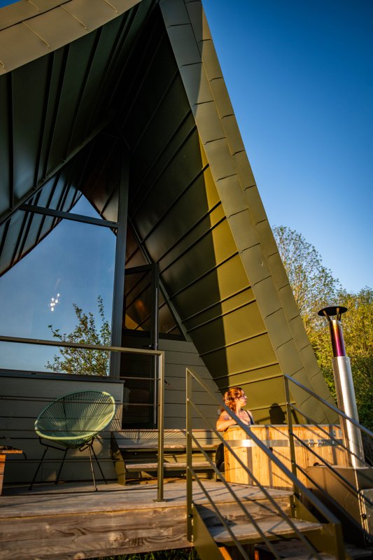 Etno : ecolodge de luxe en pleine nature avec vue et bain nordique à Massingy-Lès-Vitteaux (51)