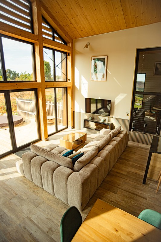 Hestia : Ecolodge de luxe avec bain nordique pour 2-10 personnes à Saint-Mards-En-Othe (9)