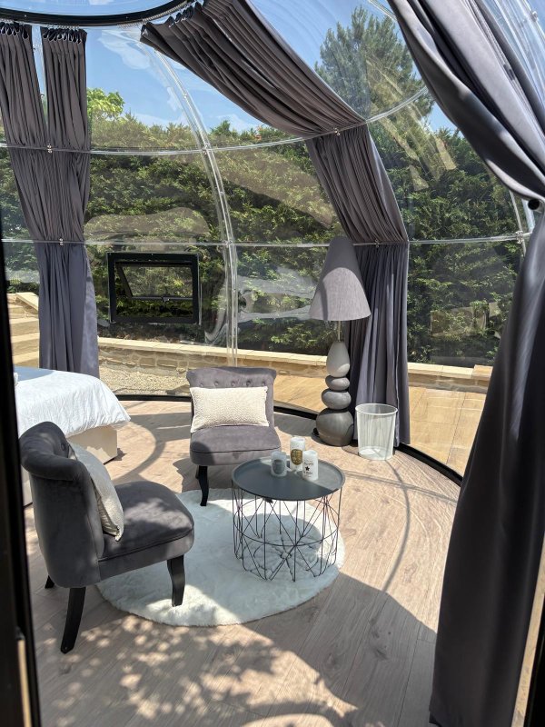 La Bulle StélléA SPA Privatif, Domaine CollinéA en Drôme Des Collines à Bathernay (8)