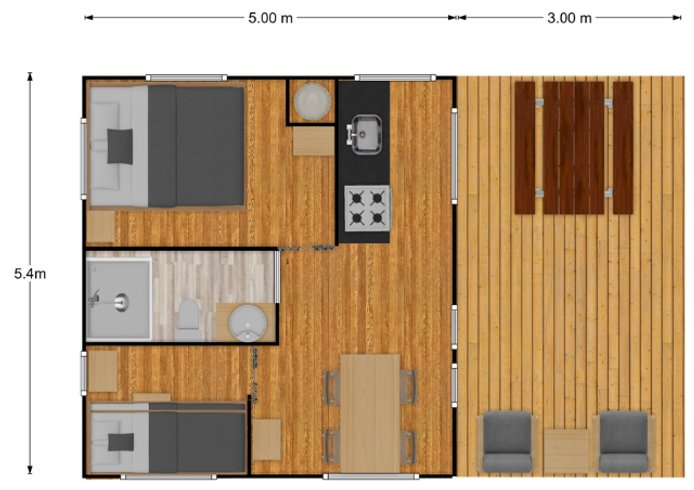 Hébergement AbracadaRoom : Lodge River - 4 personnes - Image 8