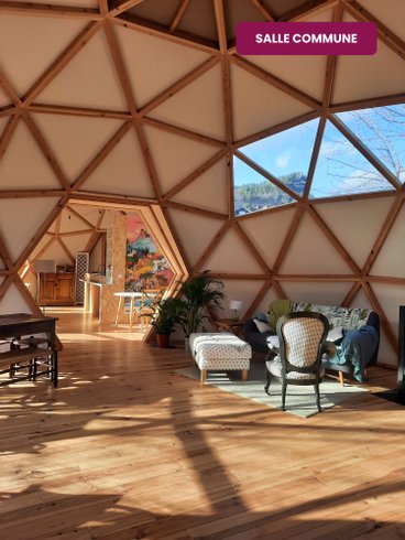 Hébergement AbracadaRoom : Dôme  toile et bois - pour une nuit "presque" à la belle étoile ! - Image 11