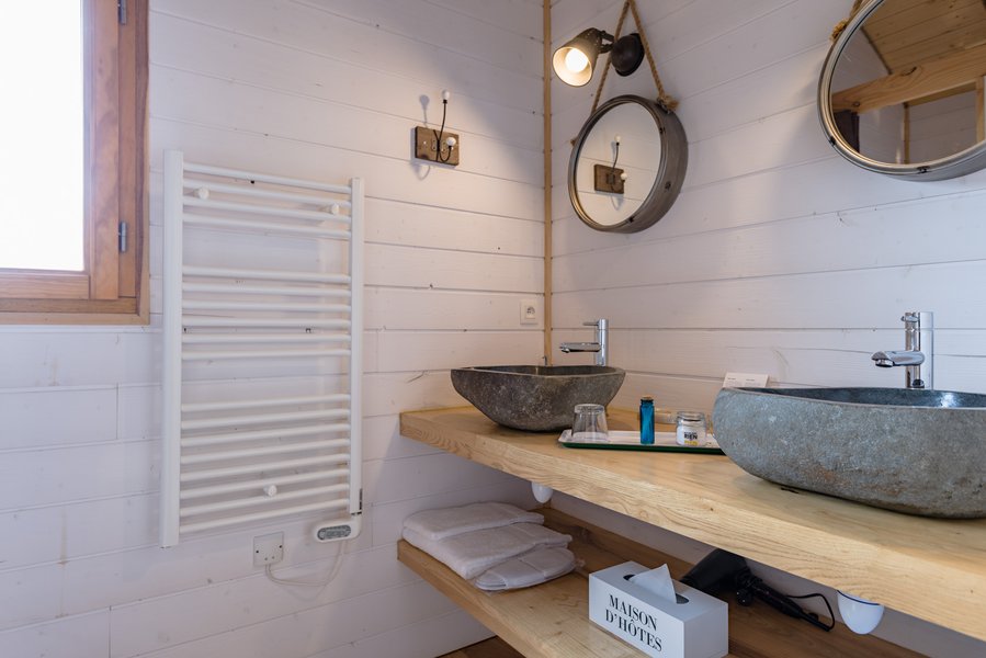 salle de bain cabane