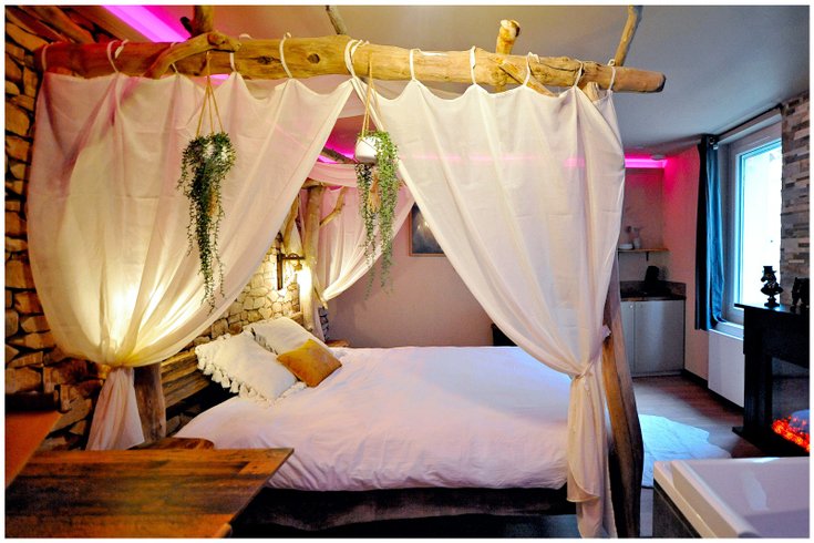 Hébergement AbracadaRoom : Évasion safari unique, SPA XXL, CASCADE D'EAU, CINÉMA PRIVÉ, 5 min du centre - Image 5