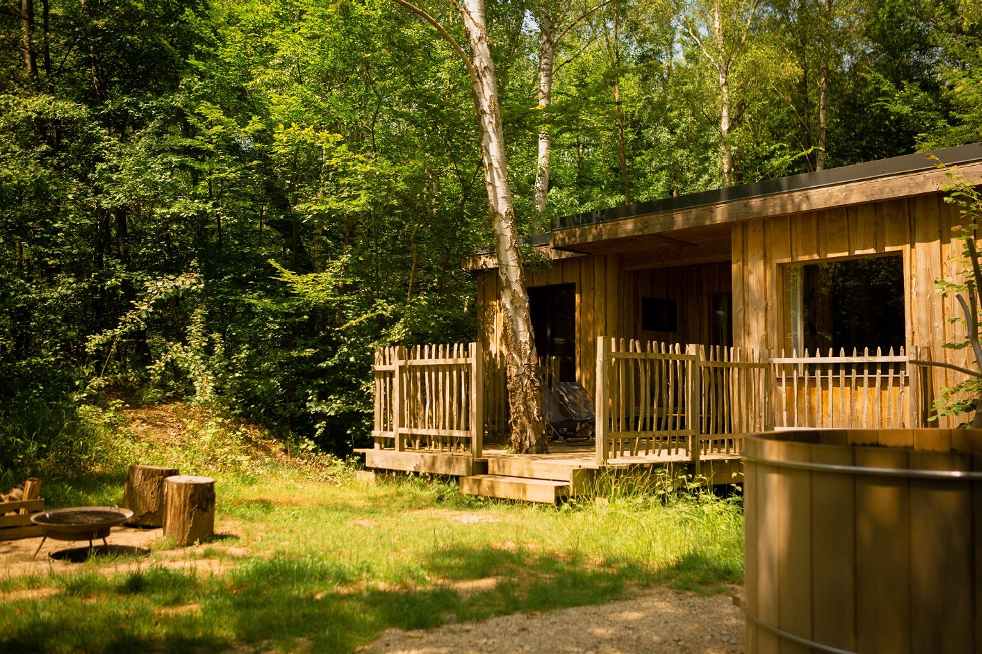 Hébergement UnicStay : Cabane Canadienne Spa Ecrin de Jade à St-Léger-Aux-Bois