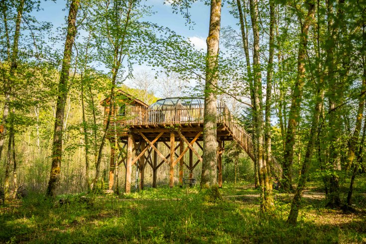 Hébergement AbracadaRoom : Grand dôme perché Spa - Geai des chênes - Image 2
