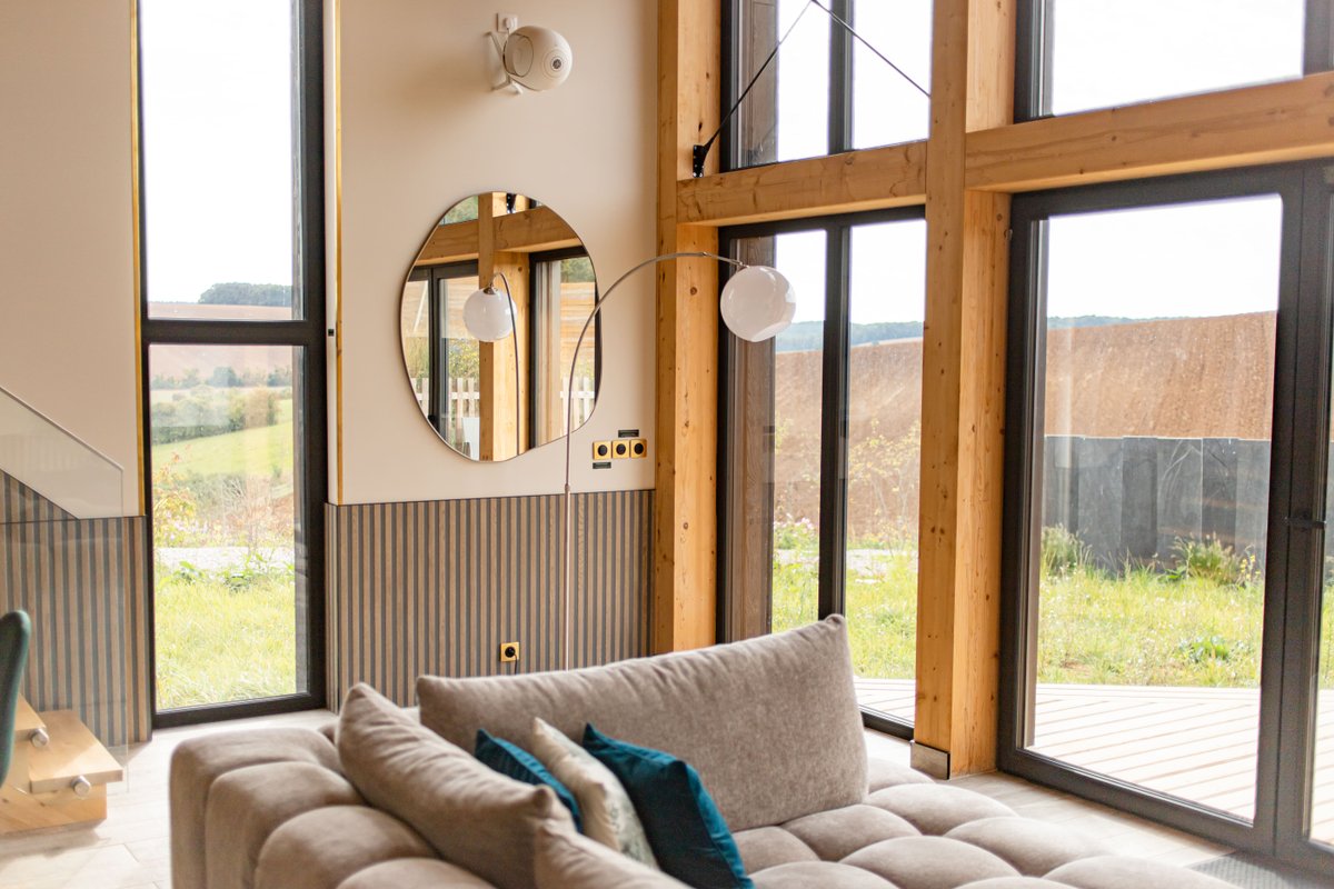 Hestia + Freya : Ecolodge de luxe avec 2 bains nordiques pour 2-14 personnes à Saint-Mards-En-Othe (6)