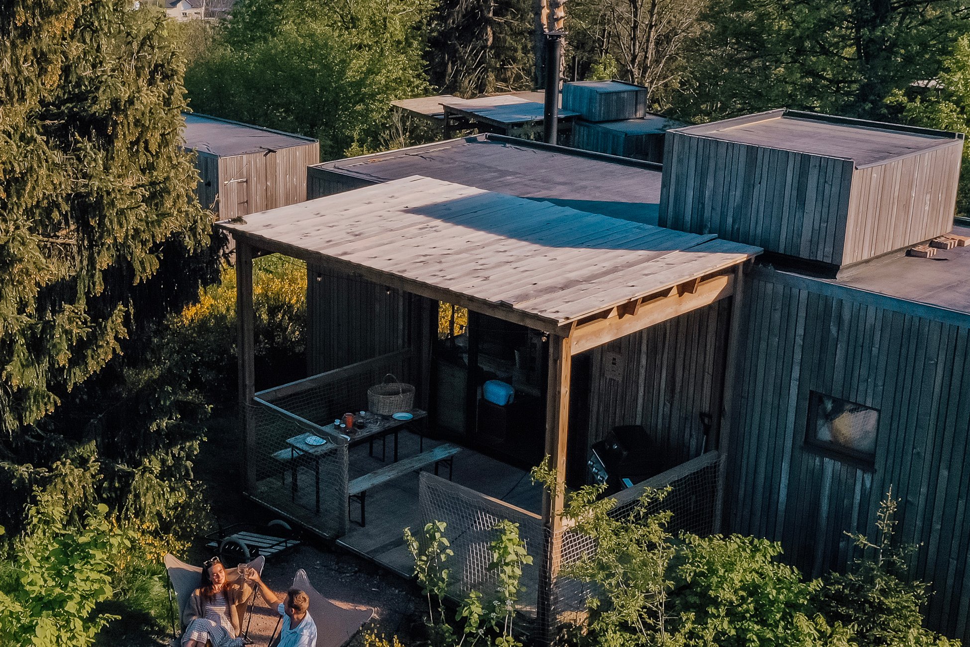 Hébergement UnicStay : Nutchel Cabane Cosy pour 6 avec Bain Nordique à Plaine