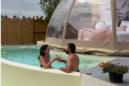 Hébergement AbracadaRoom : "F"anny - Wigwam, piscine & spa - Image 5