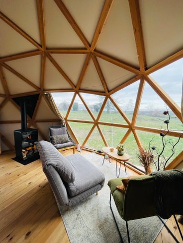 Hébergement AbracadaRoom : Cèdre dôme géodésique & Spa - Image 5