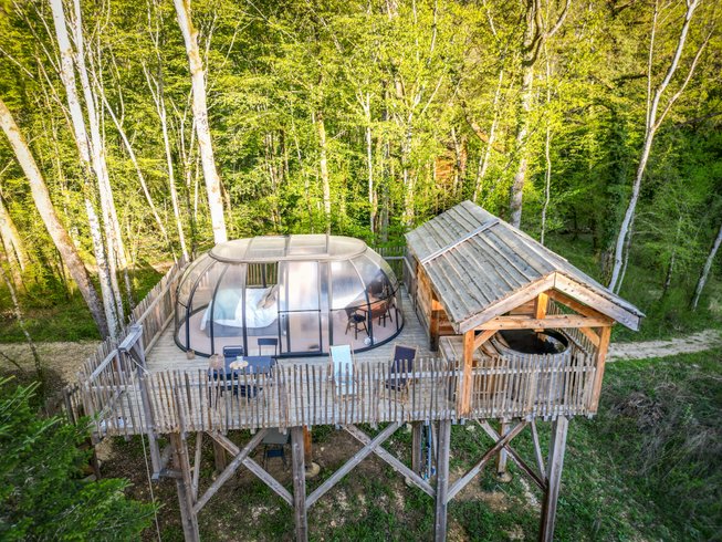 Hébergement AbracadaRoom : Grand dôme perché Spa - Geai des chênes - Image 17