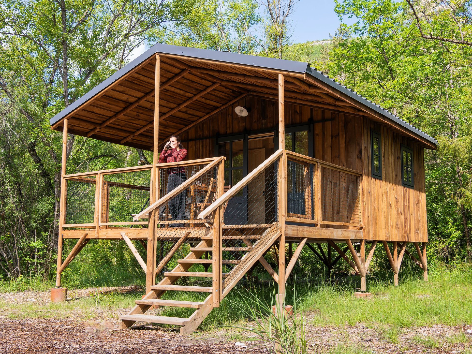 Chalet cosy sur pilotis