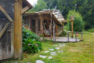 Cabane végétalisée Manche