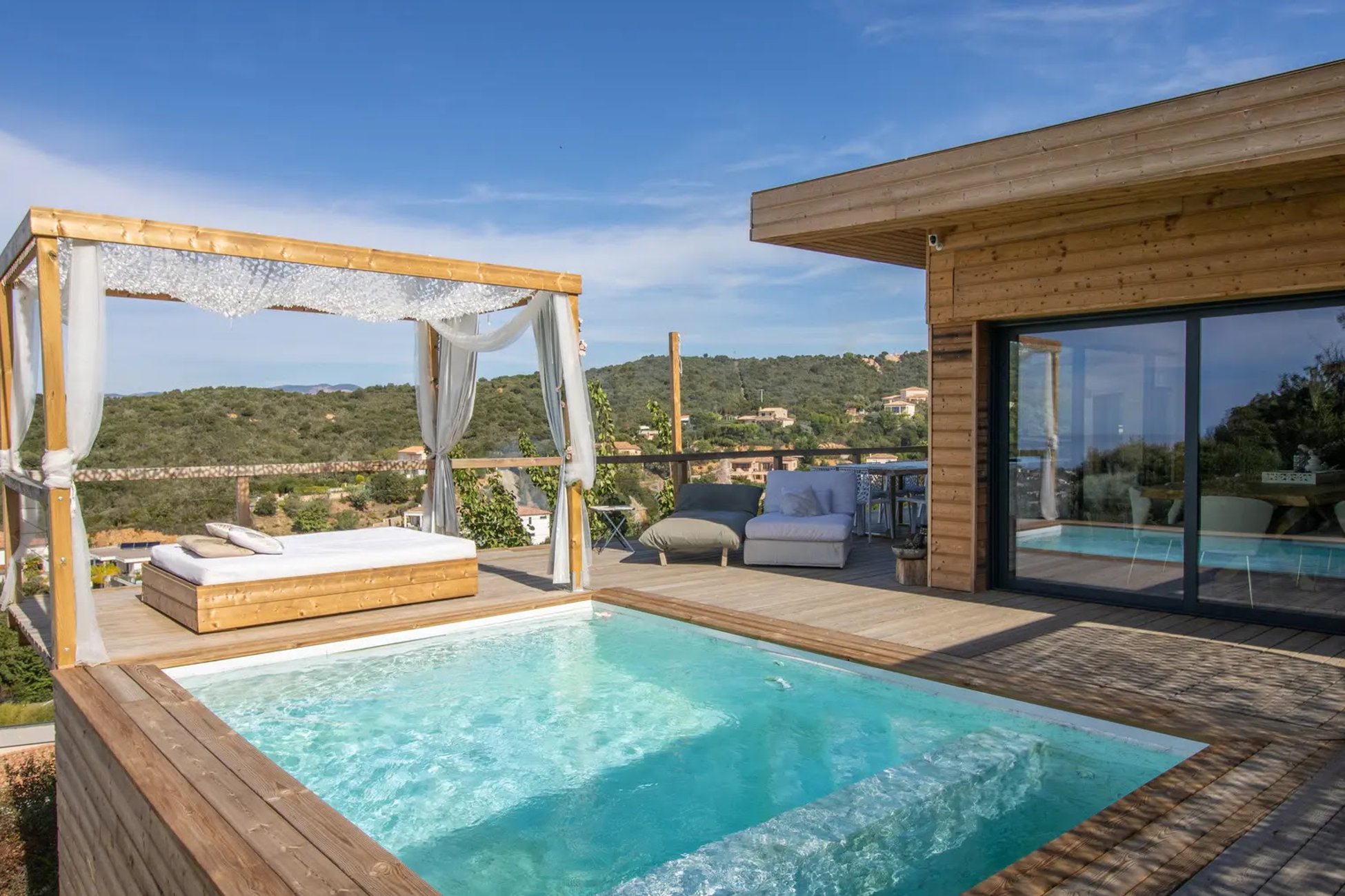 Hébergement UnicStay : Villa A Dimora di Murza Liliekaena  avec spa et piscine privée à Albitreccia