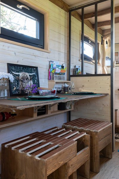 Hébergement AbracadaRoom : Tiny House  Ô P'tit Nid Milie  & son sauna : Classée 1 étoile - Image 17