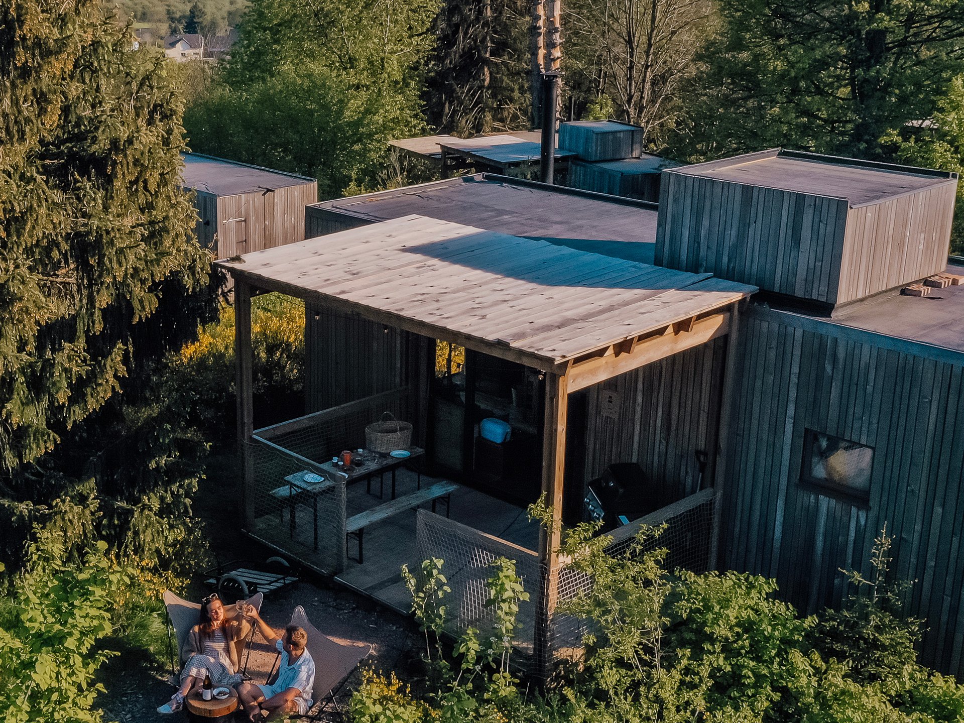 Nutchel Cabane Cosy pour 6 avec Bain Nordique