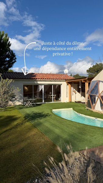 Hébergement AbracadaRoom : "M"ANON-Dôme Géodésique, piscine, spa et sauna. - Image 78