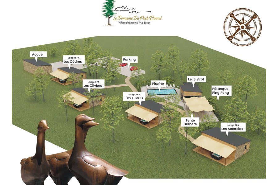 Lodge des Cèdres & Spa avec vue panoramique sur Sarlat — photo 2