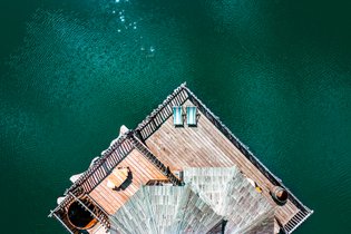 Cabane sur l'eau Territoire de Belfort