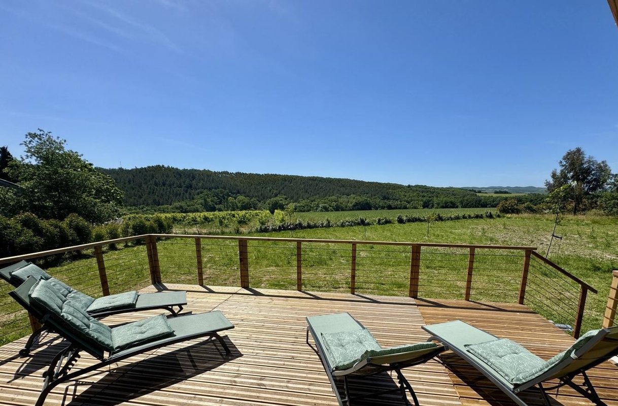 La Cabane des Biquets - Vue sur les collines à Mazerolles Du Razés (11)