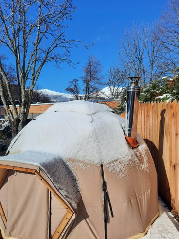 Hébergement AbracadaRoom : Dôme  toile et bois - pour une nuit "presque" à la belle étoile ! - Image 6