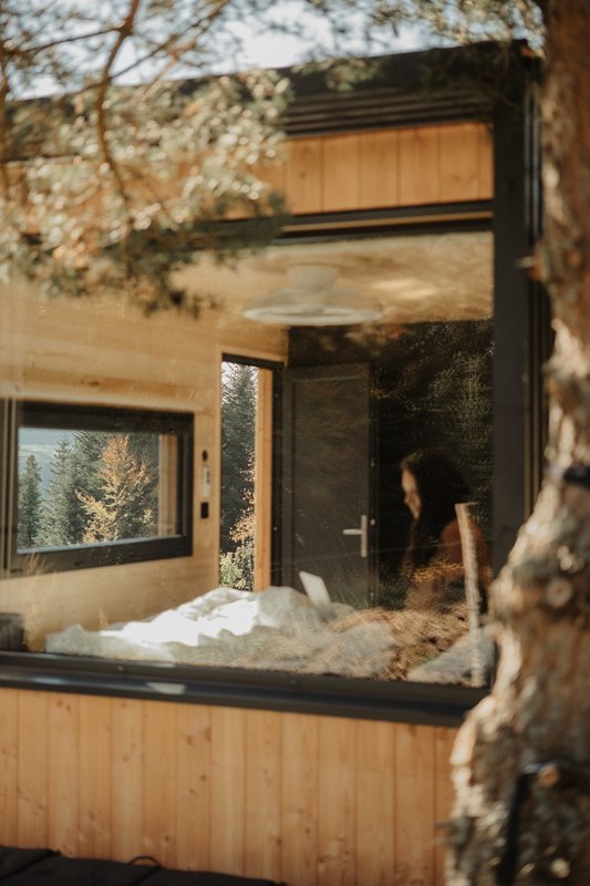 Homnest - L'Instant Sauvage - Vue Cimes & Forêt à Riotord (46)