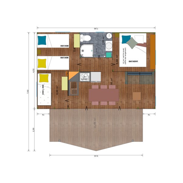 Hébergement AbracadaRoom : Ecolodge 3 chambres - Image 4