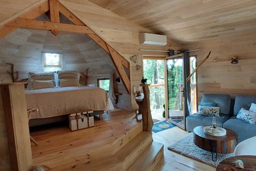Cabane perchée GAIA & Spa à Sarrant (4)