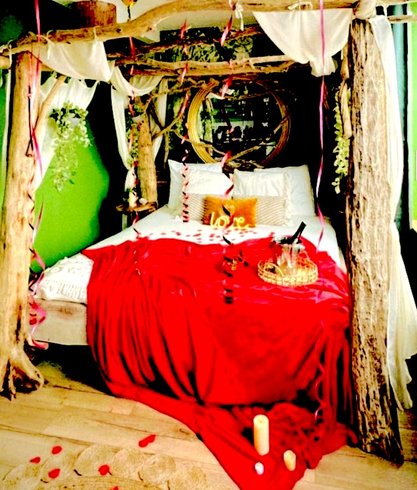 Hébergement AbracadaRoom : Jungle romantique Spa & Cinéma sous les arbres - Image 5