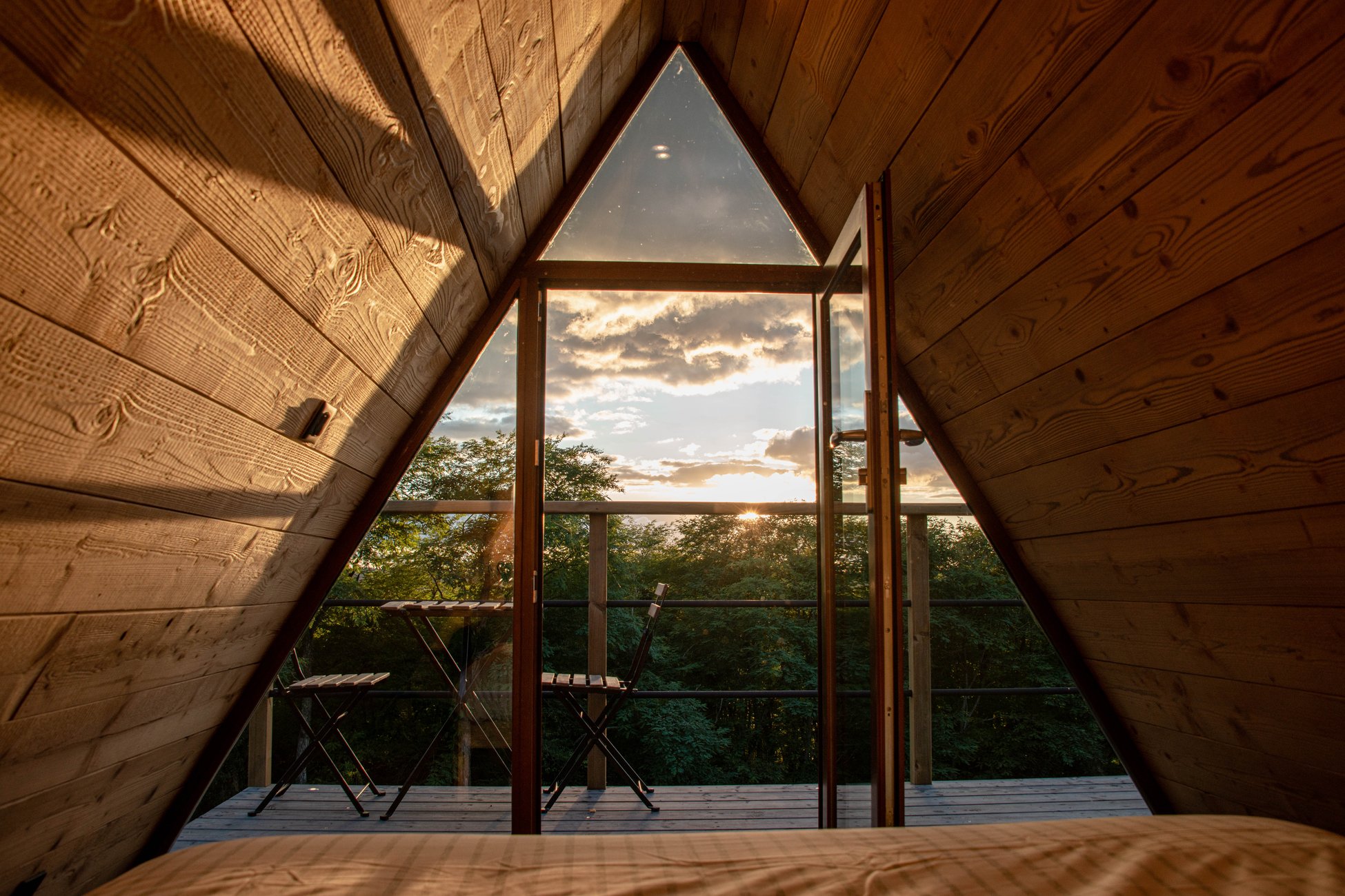 Hébergement UnicStay : Cabane A-frame & Spa à Sainte Therence