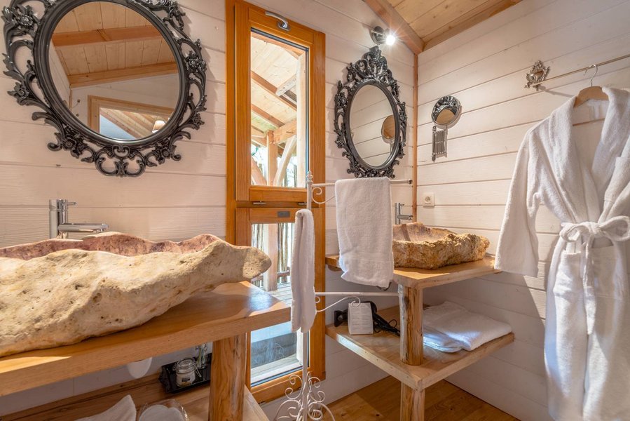 salle de bain cabane