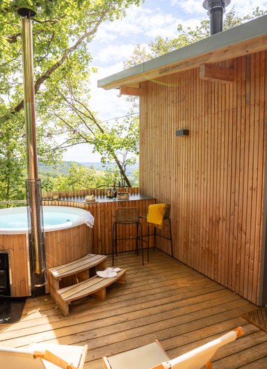 La Cabane le Carrelet 1 (avec Spa) à Laparade